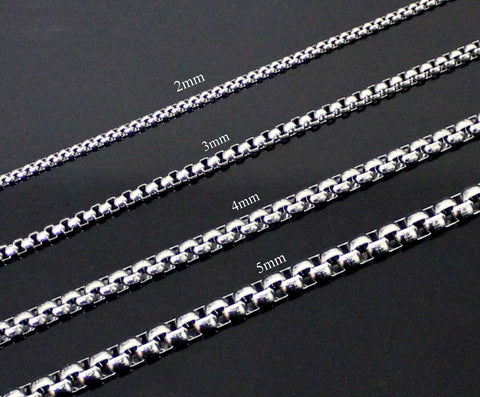 Stainless Steel Round Box Chain