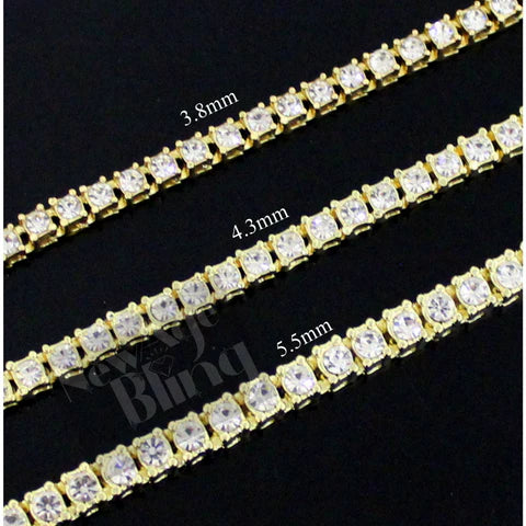 1 Row Choker Cubic Zirconia Chain