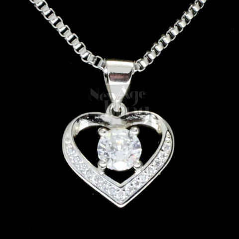 Love Heart Cubic Zirconia Pendant