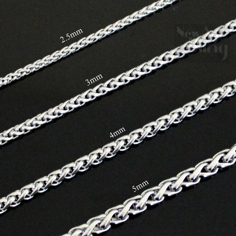 Stainless Steel Keel Wheat Braided Chain