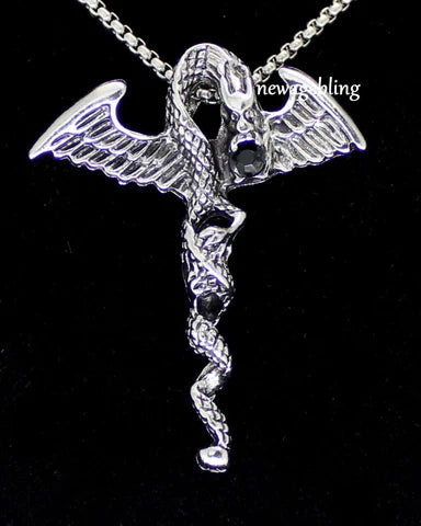 Dragon Stainless Pendant Chain Set