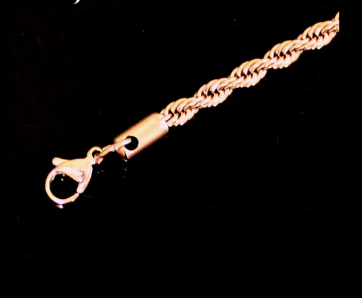 Rose Gold Stainless Steel Rope Chain