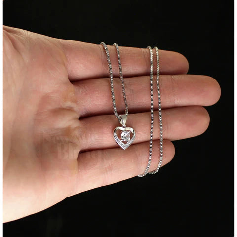 Love Heart Cubic Zirconia Pendant