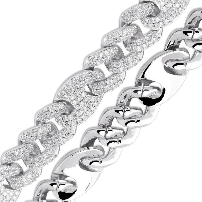 Diamond 14mm Mariner Cuban Link Chain - CobysBling